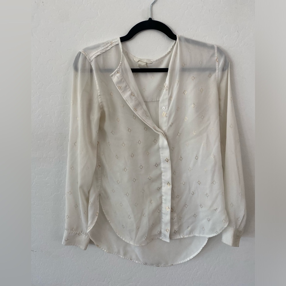 sheer h&m blouse